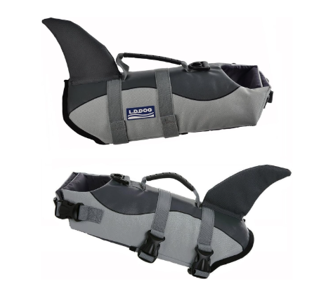 Adjustable Dog Life Jacket for Swimming - Quick-Drying,Dog Saver Vest with Safety Handle
