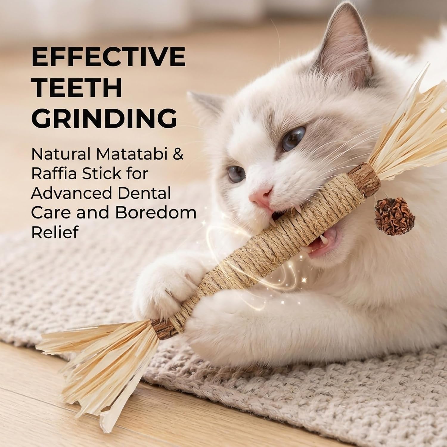 Cat Toys 10Pack Silvervine Chew Stick Kitten Treat Catnip Matatabi Toy Kitty Natural Stuff Catnip for Cleaning Teeth Indoor Dental Snack Interactive