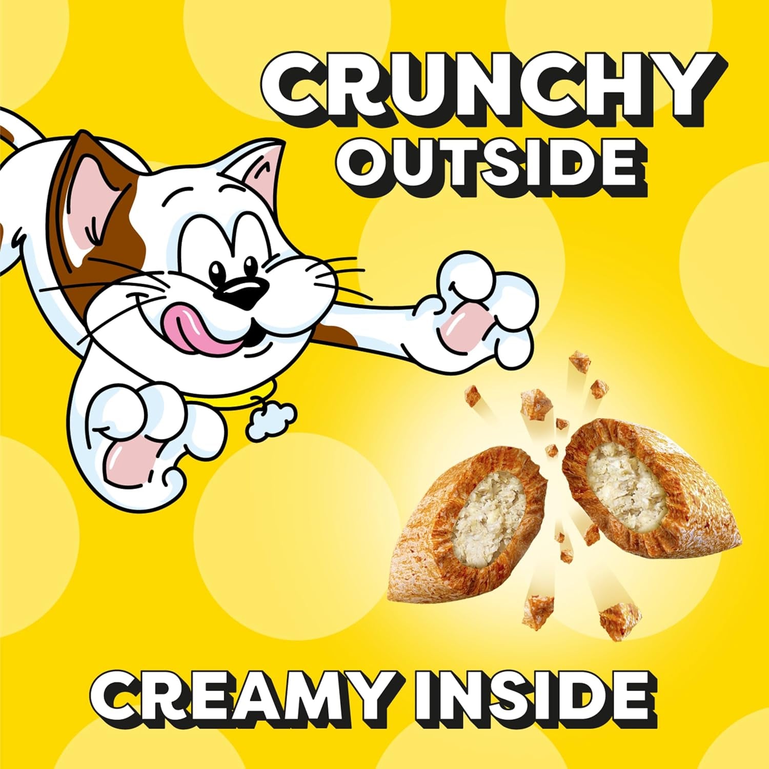 Cat Treats, Classic Crunchy and Soft Cat Treats, Catnip Fever Flavor, Catnip Treats, 3 Oz. Pouch (Pack of 12)