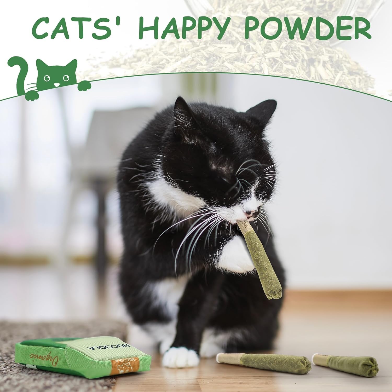 3 Pack Catnip Toys for Cats, Funny Cat Toys Filled with 100% Pure Organic Catnip